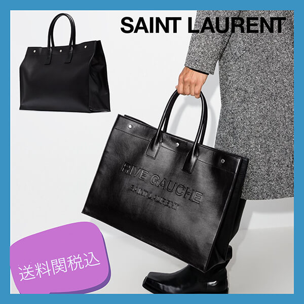 関税込★サンローランハンドバッグ スーパーコピー リヴゴーシュ レザー